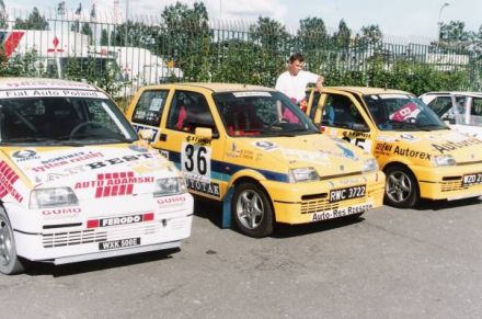Grzegorz Grzyb i Bartłomiej Sitek, Jacek Sikora i Marek Kaczmarek - Fiaty Cinquecento Sporting.